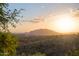 Scenic mountain view at sunset at 9215 E Red Lawrence Dr, Scottsdale, AZ 85262