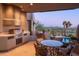 Enjoy outdoor cooking with this built-in grill and amazing views at 9215 E Red Lawrence Dr, Scottsdale, AZ 85262