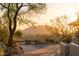 Private driveway with beautiful desert landscape at 9215 E Red Lawrence Dr, Scottsdale, AZ 85262