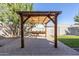 Backyard patio with pergola and artificial turf at 19034 W Yucatan Dr, Surprise, AZ 85388