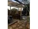 Backyard patio with pergola, fire pit, and stone path at 42715 N Courage Trl, Anthem, AZ 85086