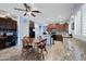 Open kitchen with breakfast nook and granite countertops at 1095 W Desert Valley Dr, San Tan Valley, AZ 85143