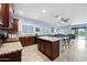 Kitchen with granite counters and an island at 1095 W Desert Valley Dr, San Tan Valley, AZ 85143