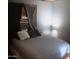 Cozy bedroom with a double bed and window coverings at 4622 N 71St Ln, Phoenix, AZ 85033