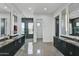 Modern bathroom with double vanity and walk-in shower at 30505 N Sage Dr, Peoria, AZ 85383