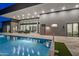 Backyard pool with patio and lighting at 30505 N Sage Dr, Peoria, AZ 85383