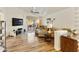 Living room with hardwood floors and patio access at 3053 E Knoll St, Mesa, AZ 85213