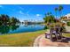 Peaceful lakeside bench with scenic views of the community at 1825 W Ray Rd # 1001, Chandler, AZ 85224