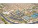 Community overview with pools, tennis courts, and parking at 33231 N 72Nd Pl, Scottsdale, AZ 85266