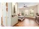 Spacious bedroom with tile floors and window shutters at 33231 N 72Nd Pl, Scottsdale, AZ 85266