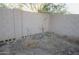 Backyard with block wall and utility hookups at 27824 N 256Th Ave, Wittmann, AZ 85361