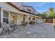 Spacious covered patio with seating area and pool view at 15728 E Burro Dr, Fountain Hills, AZ 85268