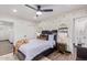 Cozy bedroom with a queen-size bed and elegant decor at 6908 E Mariposa Dr, Scottsdale, AZ 85251