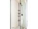 Clean shower with tiled walls and a multi-tiered caddy at 2025 E Campbell Ave # 330, Phoenix, AZ 85016