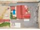 Overhead view of house, pool, and basketball court at 5604 S 225Th Ave, Buckeye, AZ 85326
