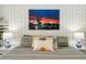 Guest bedroom with decorative wall and comfortable bedding at 8344 E Bonnie Rose Ave, Scottsdale, AZ 85250