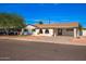 Mid-century home with updated exterior and a large front yard at 7320 E Papago Dr, Scottsdale, AZ 85257