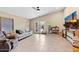 Relaxing living room with access to backyard and built-in shelving at 4657 E Matt Dillon Trl, Cave Creek, AZ 85331