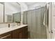 Clean bathroom with updated vanity and shower/tub at 24884 N 171St Ln, Surprise, AZ 85387