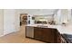 Island kitchen with stainless steel appliances at 24884 N 171St Ln, Surprise, AZ 85387