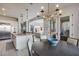 Gourmet kitchen with island, stainless steel appliances, and ample counter space at 2340 W Horsetail Trl, Phoenix, AZ 85085