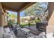 Relaxing patio area with seating and views of the backyard at 2340 W Horsetail Trl, Phoenix, AZ 85085