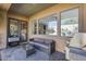 Covered patio with seating and outdoor kitchen at 2340 W Horsetail Trl, Phoenix, AZ 85085