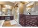 Bathroom with a large vanity, walk-in shower, and plenty of storage at 2340 W Horsetail Trl, Phoenix, AZ 85085