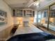 Bright bedroom with mirrored closet doors and built-in shelving at 8865 E Baseline Rd # 504, Mesa, AZ 85209