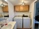 Laundry room with washer, dryer, and vanity at 8865 E Baseline Rd # 504, Mesa, AZ 85209
