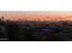 Stunning city views at sunset from an elevated position at 4549 E Marion Way, Phoenix, AZ 85018