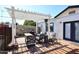 Brick patio with pergola, fire pit, and grill at 3413 N 16Th N Dr, Phoenix, AZ 85015