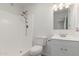 Clean bathroom with shower/tub combo and vanity at 7202 W Virginia Ave, Phoenix, AZ 85035