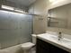 Updated bathroom with new vanity and shower at 414 E 5Th St, Eloy, AZ 85131