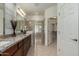 Double vanity bathroom with a large shower at 17863 E Paria Canyon Dr, Rio Verde, AZ 85263