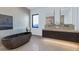 Elegant bathroom featuring a freestanding tub and double vanity at 4052 E Oak St, Phoenix, AZ 85008