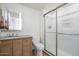 Clean bathroom with updated vanity and large shower at 2201 N Central Ave # 4E, Phoenix, AZ 85004