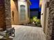 Stone courtyard with a tranquil garden and seating area at 2308 E Dry Wood Rd, Phoenix, AZ 85024