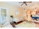 Living room with hardwood floors and access to patio at 5450 E Deer Valley Dr # 1209, Phoenix, AZ 85054
