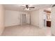 Large bedroom with tile floors and ceiling fan at 5505 E Mclellan Rd # 9, Mesa, AZ 85205