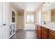 Bathroom boasts a soaking tub, shower, and double vanity at 665 W Gabrilla Ct, Casa Grande, AZ 85122