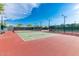 Well-maintained tennis court with lights and fencing at 17543 E Silver Sage Ln, Rio Verde, AZ 85263