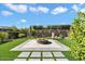 Backyard with fire pit, artificial turf and patio at 17543 E Silver Sage Ln, Rio Verde, AZ 85263