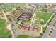 Aerial view of tennis and pickleball courts at 17543 E Silver Sage Ln, Rio Verde, AZ 85263