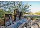Serene water feature with stacked stone accents at 5123 E Mcdonald Dr, Paradise Valley, AZ 85253