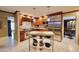 Modern kitchen with stainless steel appliances and granite countertops at 5123 E Mcdonald Dr, Paradise Valley, AZ 85253