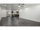 Open concept kitchen with gray cabinets and stainless steel appliances at 15840 N 22Nd St, Phoenix, AZ 85022