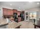Modern kitchen with granite countertops and stainless steel appliances at 22608 W Gardenia Dr, Buckeye, AZ 85326