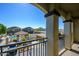 Balcony view overlooking community pool and parking lot at 17365 N Cave Creek Rd # 246, Phoenix, AZ 85032