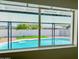 Indoor view of the pool and backyard at 1737 N Trevor Dr, Mesa, AZ 85201